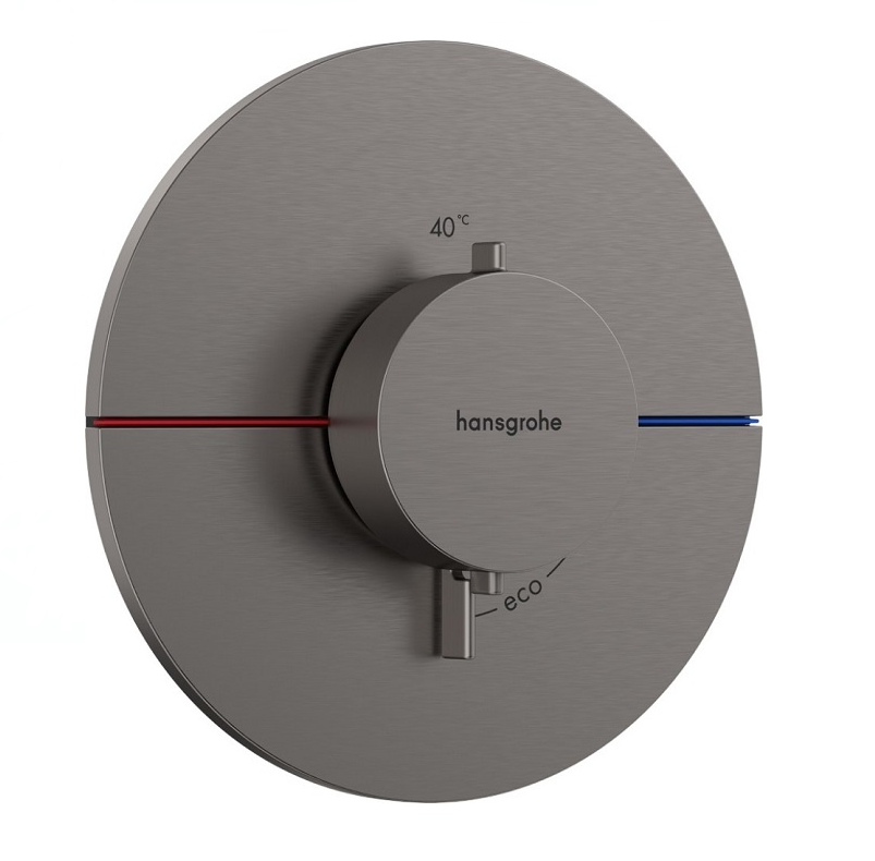 Изображение товара Смеситель для душа Hansgrohe ShowerSelect Comfort S, 15559340, термостатический, шлифованный черный хром Изображение товара Смеситель для душа Hansgrohe ShowerSelect Comfort S, 15559340, термостатический, шлифованный черный хром
