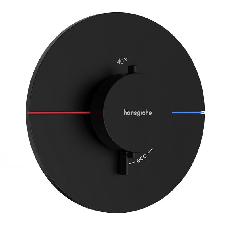 Изображение товара Термостатический смеситель для душа Hansgrohe ShowerSelect Comfort S черный матовый