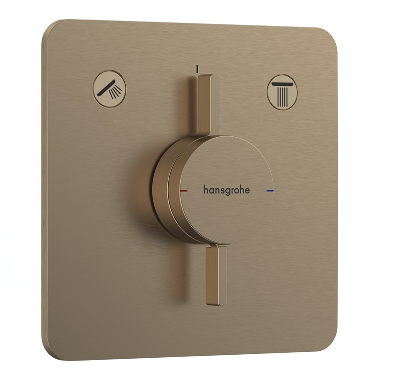 Изображение товара Смеситель для ванны и душа Hansgrohe DuoTurn Q, бронза, установка внутри стены