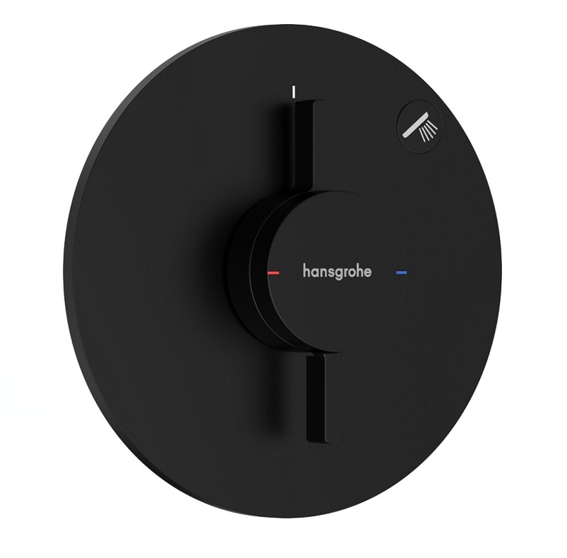 Изображение товара Смеситель для душа Hansgrohe DuoTurn S 75618670 черный матовый с ремешком