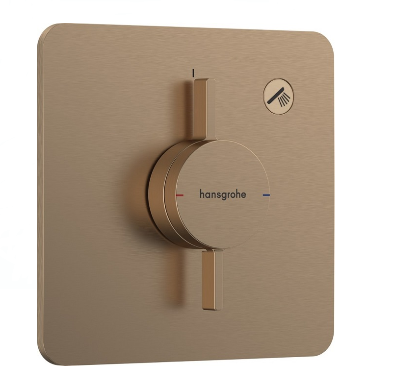 Изображение товара Смеситель для душа Hansgrohe DuoTurn Q, 75614140, шлифованная бронза Изображение товара Смеситель для душа Hansgrohe DuoTurn Q, 75614140, шлифованная бронза