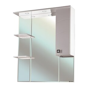 Изображение товара Зеркальный шкаф Bellezza Джулия 75 см, с подсветкой, белый, правый, 4611212001011