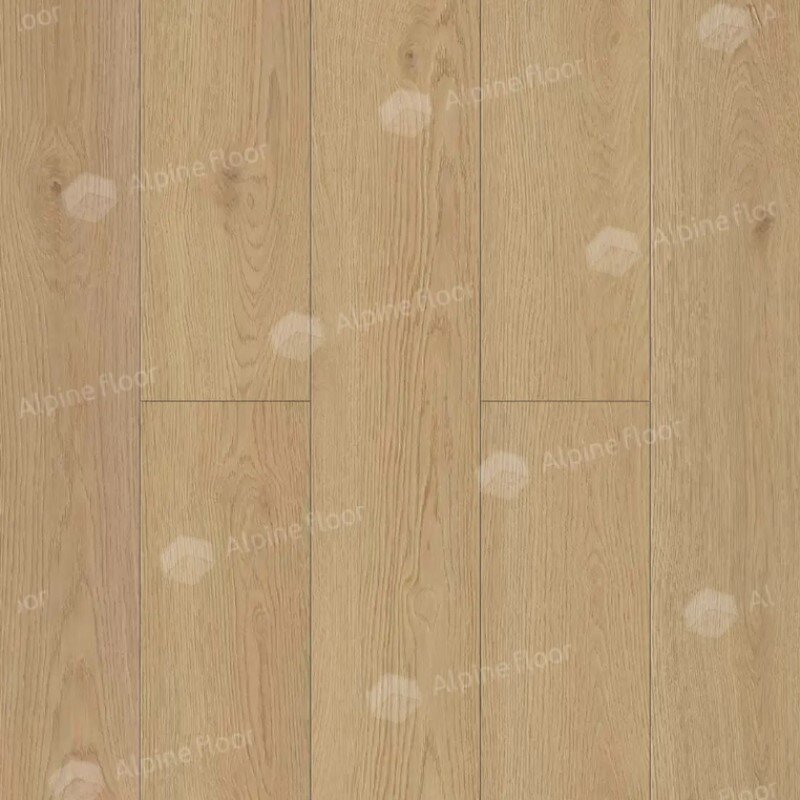 Изображение товара Виниловый ламинат LVT Alpine Floor Ultra, ЕСО 5-37, планка 18.4 х 121.9 см, декор Дуб Марципановый, клеевой, 2 мм