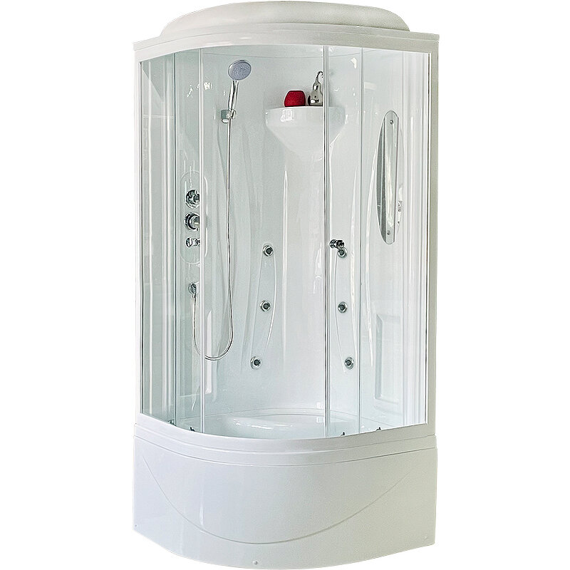 Изображение товара Душевая кабина Royal Bath ВК RB90BK2-T 90x90 см с гидромассажем и стеклом 4 мм