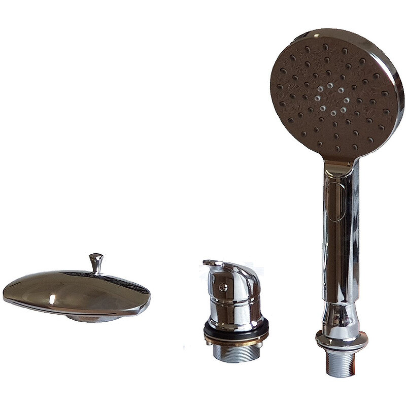 Изображение товара Смеситель на борт ванны Royal Bath Alpine RB2102, с душевым гарнитуром, цвет хром