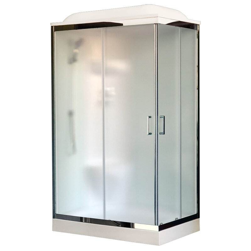 Изображение товара Душевая кабина Royal Bath RB8120HP6-WC с раздвижными дверями и крышей, 120х80 см