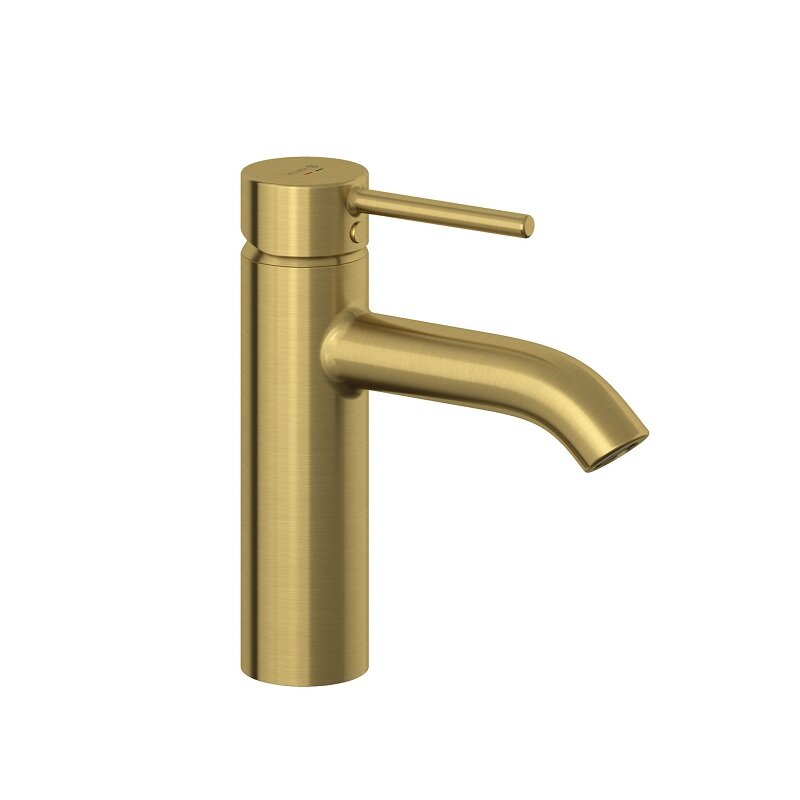 Изображение товара Смеситель Kludi Bozz, 38288N076, для раковины, с донным клапаном, брашированное золото