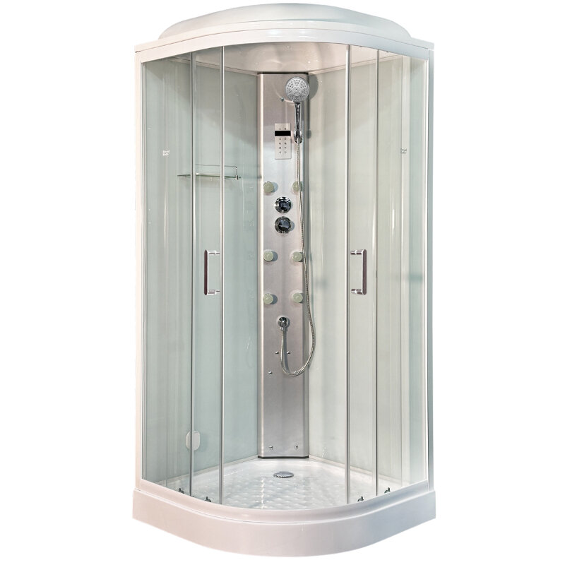 Изображение товара Душевая кабина Royal Bath HKST RB100HKST-WT 100x100 см с гидромассажем и парогенератором