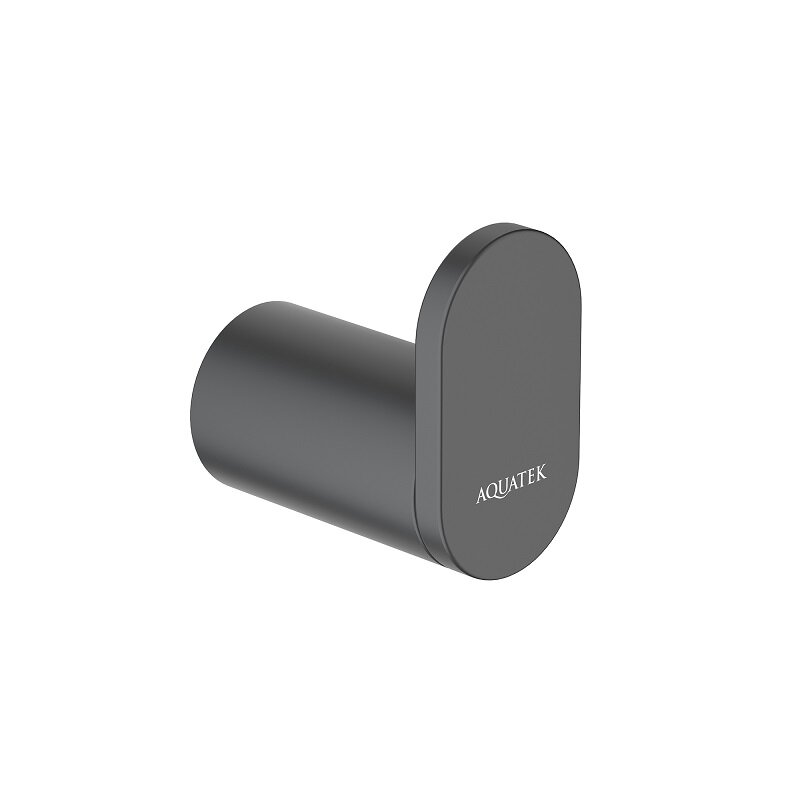 Изображение товара Крючок Aquatek Лира AQ4425MB черный матовый из нержавеющей стали и латуни