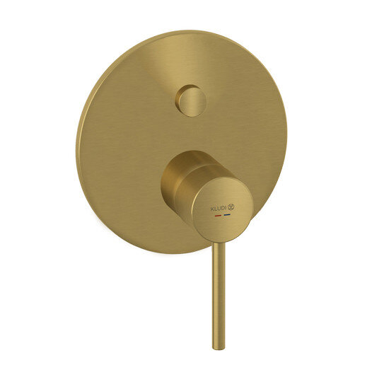 Изображение товара Встраиваемый смеситель для ванны и душа Kludi Bozz брашированное золото