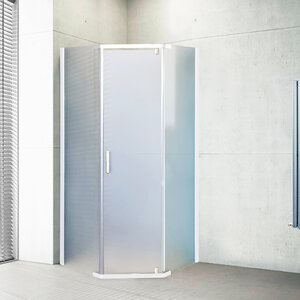 Изображение товара Душевой уголок Royal Bath TR RB80TR-C, 80 x 80 х 200 см, стекло матовое, профиль белый