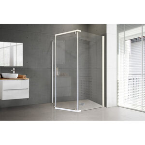 Изображение товара Душевой уголок Royal Bath TR RB1280TR-T, 80 x 120 х 200 см, стекло прозрачное, профиль белый