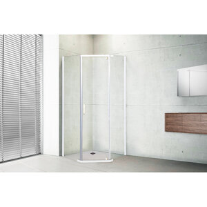 Изображение товара Душевой уголок Royal Bath TR RB85TR-T, 85 x 85 х 200 см, стекло прозрачное, профиль белый