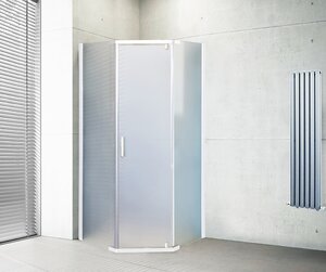 Изображение товара Душевой уголок Royal Bath TR RB9085TR-C, 85 x 90 х 200 см, стекло матовое, профиль белый