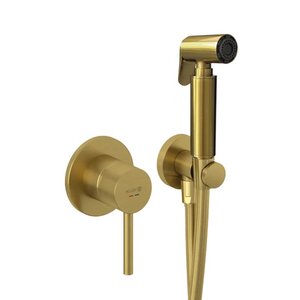 Изображение товара Гигиенический душ Kludi Bozz, 38998N076, со смесителем, золото брашированное