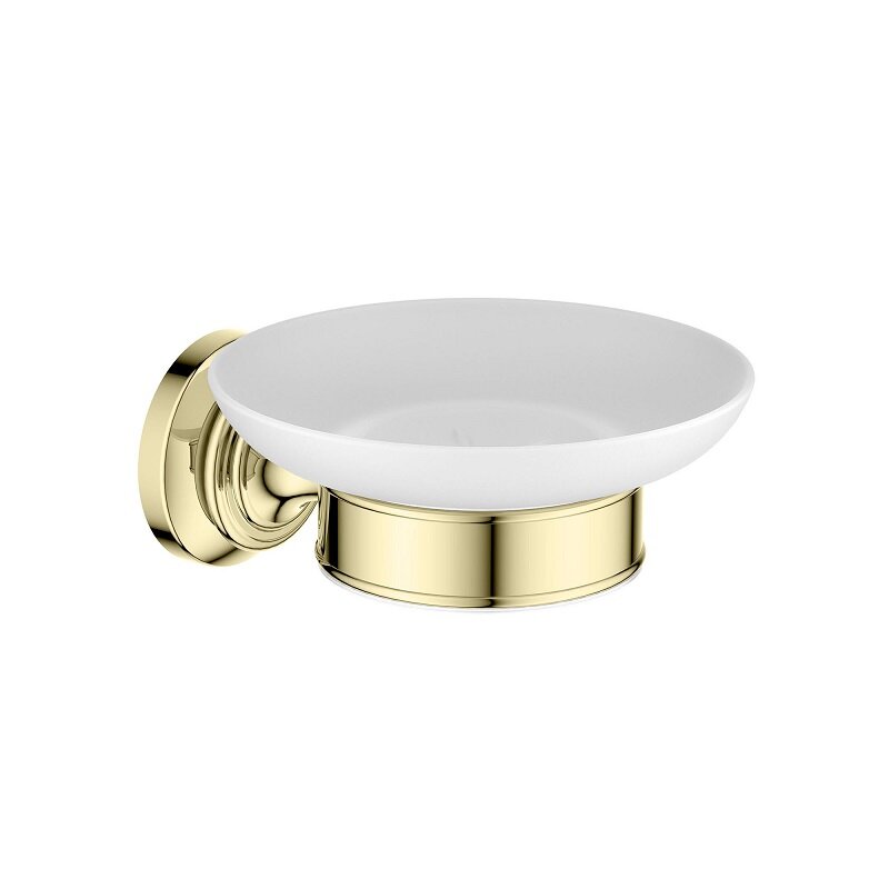 Изображение товара Мыльница Aquatek Классик AQ4503PG золото полированное настенная из стекла и латуни