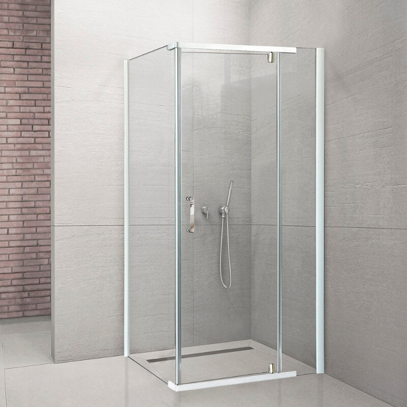 Изображение товара Душевой уголок Royal Bath RB7080HPVD-T 80x70 см прозрачное стекло белый профиль