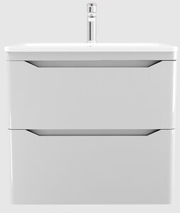 Изображение товара Тумба под раковину Style Line Марелла 60 Люкс Plus СС-00002405, подвесная, антискрейтч белый глянец