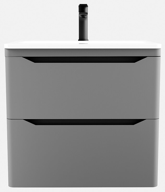 Изображение товара Тумба под раковину Style Line Марелла 60 Люкс Plus серого цвета