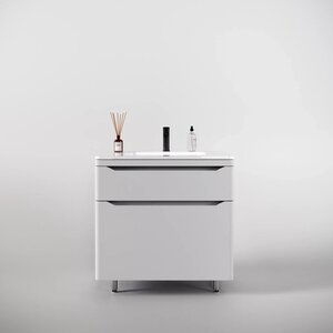 Изображение товара Тумба под раковину Style Line Марелла 70 Люкс Plus СС-00002398, напольная, антискрейтч белый матовый