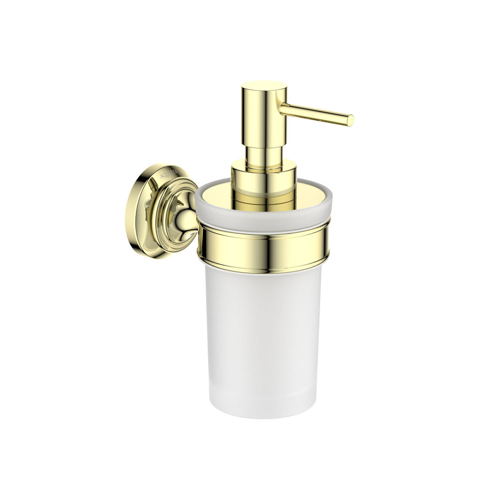 Изображение товара Дозатор для жидкого мыла Aquatek Классик AQ4505PG, настенный, золото