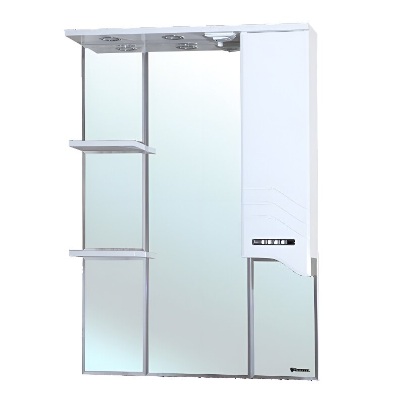 Изображение товара Зеркальный шкаф Bellezza Дрея 75 см с подсветкой белый Россия
