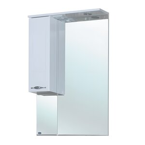 Изображение товара Зеркальный шкаф Bellezza Стелла 65 см, с подсветкой, белый, левый, 4616010002017