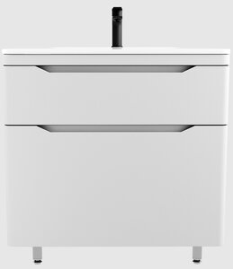 Изображение товара Тумба под раковину Style Line Марелла 80 Люкс Plus СС-00002401, напольная, антискрейтч белый матовый