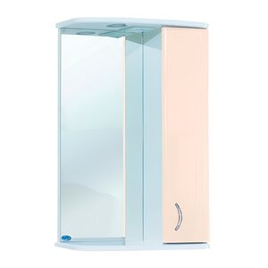 Изображение товара Зеркальный шкаф Bellezza Астра 4614906002073/4614906001076, 50 см, с подсветкой, цвет бежевый, левый/правый