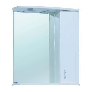 Изображение товара Зеркальный шкаф Bellezza Астра 4614908002019/4614908001012, 55 см, с подсветкой, цвет белый, левый/правый