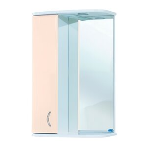 Изображение товара Зеркальный шкаф Bellezza Астра 4614908002071/4614908001074, 55 см, с подсветкой, цвет бежевый, левый/правый