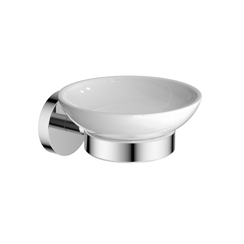 Изображение товара Мыльница Aquatek Бетта AQ4603CR с хромированным держателем, настенная монтаж