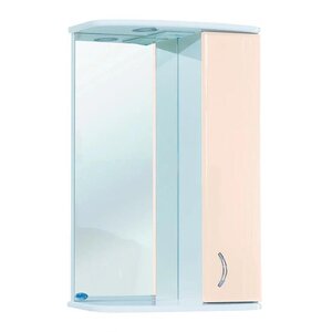 Изображение товара Зеркальный шкаф Bellezza Астра 4614909002070/4614909001073, 60 см, с подсветкой, цвет бежевый, левый/правый