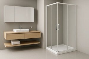 Изображение товара Душевой уголок Royal Bath HPD RB9590HPD-T, 90 x 95 х 200 см, стекло прозрачное, профиль белый