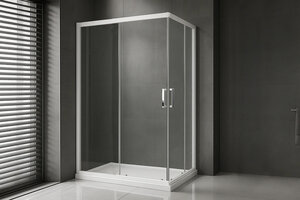 Изображение товара Душевой уголок Royal Bath HPD RB11590HPD-T, 90 x 115 х 200 см, стекло прозрачное, профиль белый