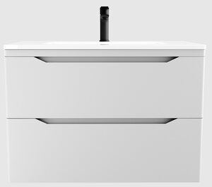 Изображение товара Тумба под раковину Style Line Марелла 80 Люкс Plus СС-00002410, подвесная, антискрейтч белый матовый