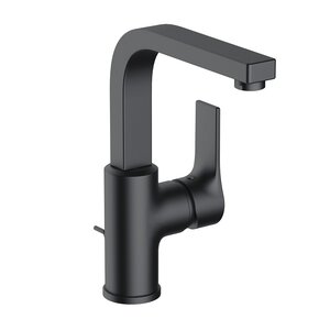 Изображение товара Смеситель Kludi Zenta SL, 480273965, для раковины, с донным клапаном, черный матовый