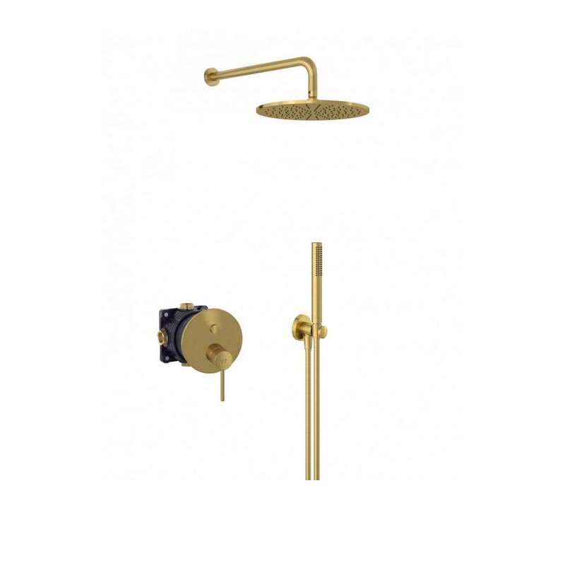 Изображение товара Душевая система Kludi Bozz 7 в 1 брашированное золото Германия