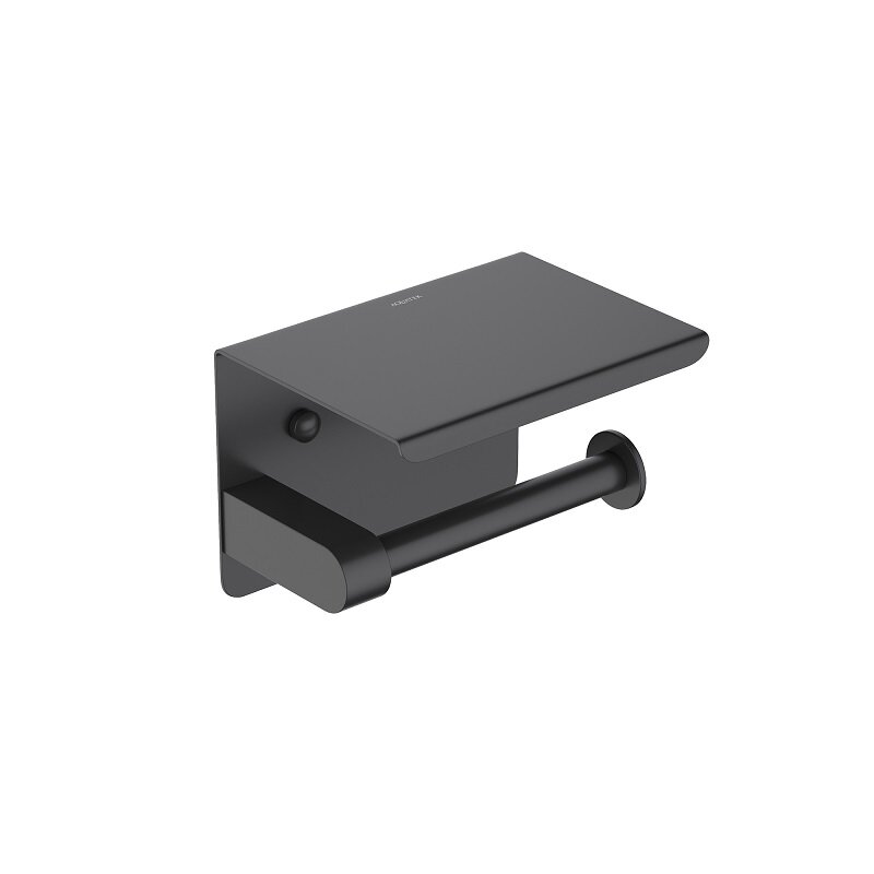 Изображение товара Держатель туалетной бумаги с полкой Aquatek Европа AQ4939MB черный матовый