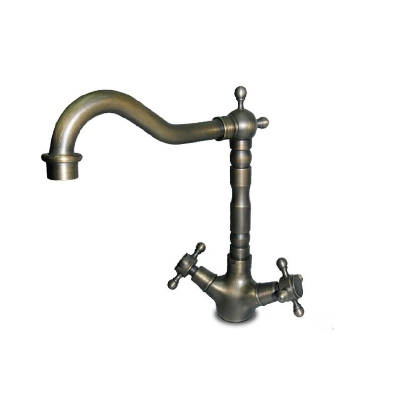 Изображение товара Смеситель для кухни GranFest 20608 BR бронза с вращающимся изливом Изображение товара Смеситель для кухни GranFest 20608 BR бронза с вращающимся изливом