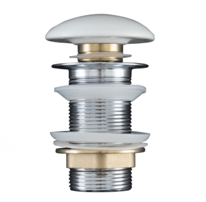 Изображение товара Донный клапан Aquanet 00330950 без перелива белый для раковины 1 1/4 дюйма