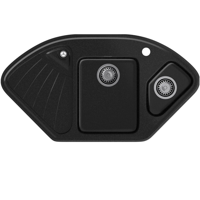Изображение товара Кухонная мойка GranFest Corner GF-C1040E черный, 103.9 x 56 см, угловая Изображение товара Кухонная мойка GranFest Corner GF-C1040E черный, 103.9 x 56 см, угловая