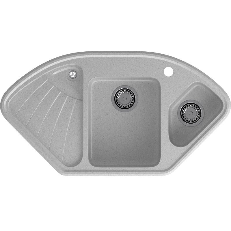 Изображение товара Кухонная мойка GranFest Corner C-1040E серый, 103.9 x 56 см, угловая Изображение товара Кухонная мойка GranFest Corner C-1040E серый, 103.9 x 56 см, угловая