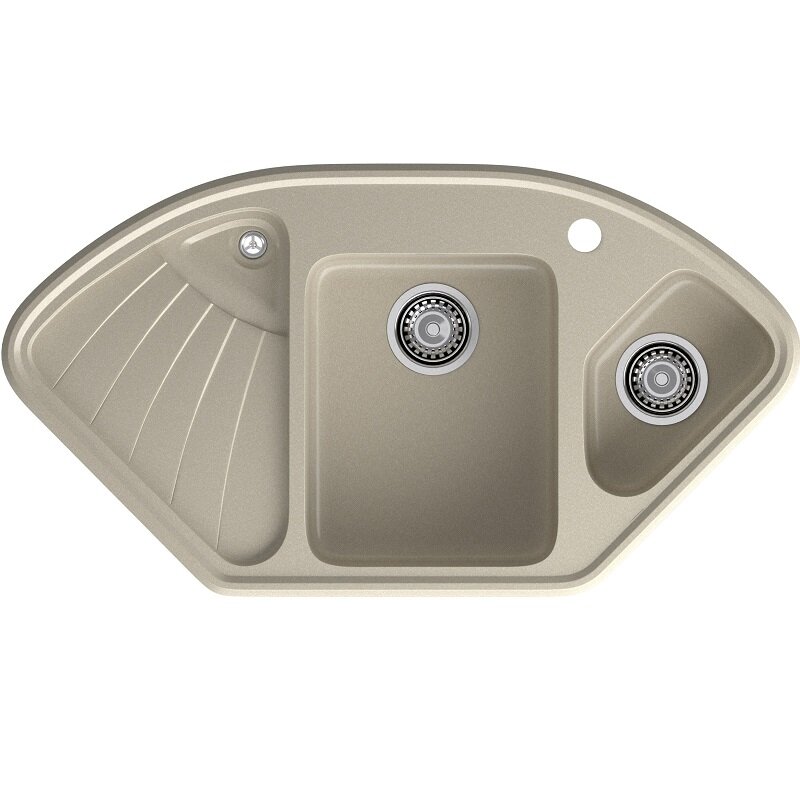 Изображение товара Угловая кухонная мойка GranFest Corner C-1040E из искусственного мрамора
