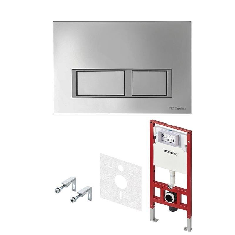 Изображение товара Инсталляция для унитаза TECEspring S955201 с клавишей хром, 6 л, Германия