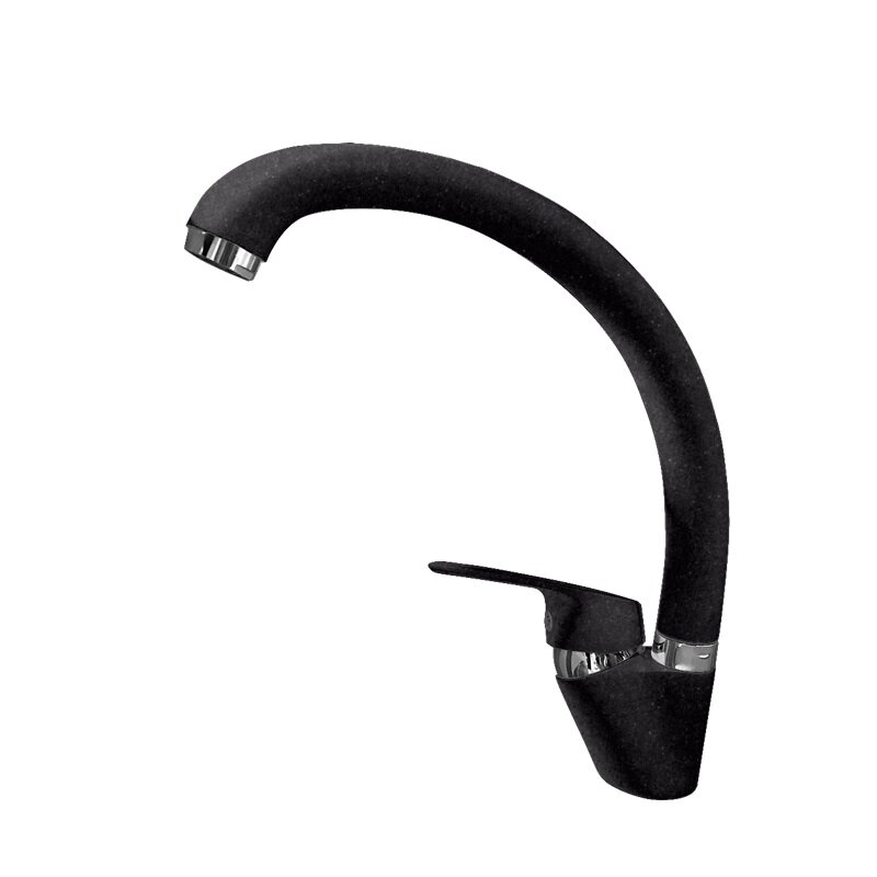 Изображение товара Смеситель GranFest 3323 черный для кухонной мойки, цвет черный