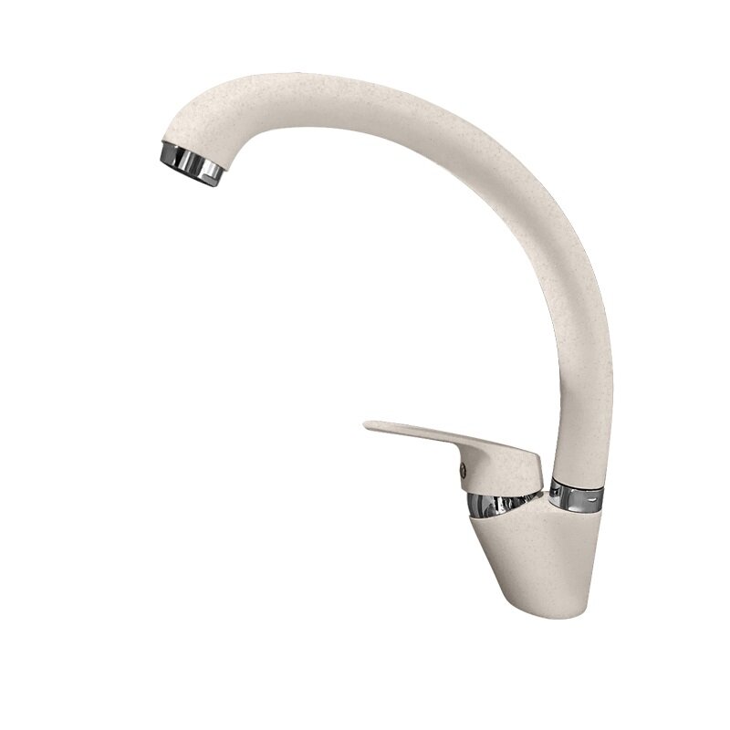 Изображение товара Кухонный смеситель GranFest 3323 белый с поворотным изливом и керамическим картриджем