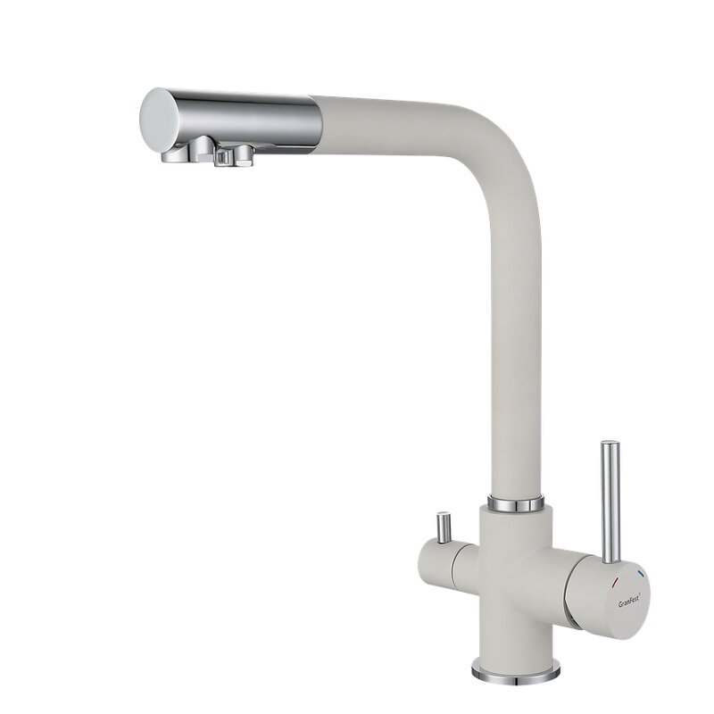 Изображение товара Смеситель GranFest 3611 иней для кухонной мойки с подключением к фильтру