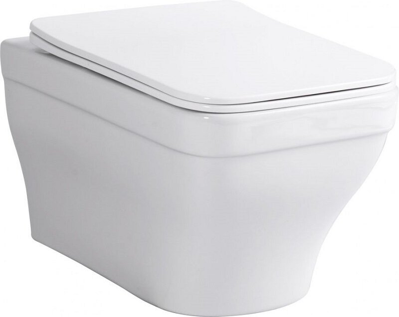 Изображение товара Подвесной безободковый унитаз Aquanet Elegant W 280960, крышка микролифт, цвет белый