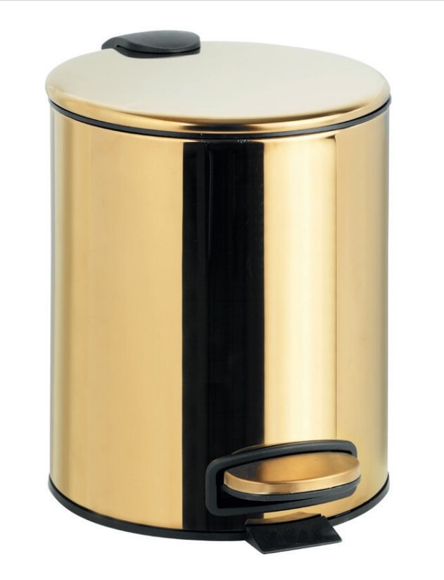 Изображение товара Мусорное ведро Bemeta Brilo 161315010, 5 л, PVD золото глянцевое